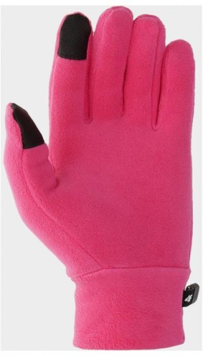 4F Παιδικά γάντια φλις για κορίτσια φουξ